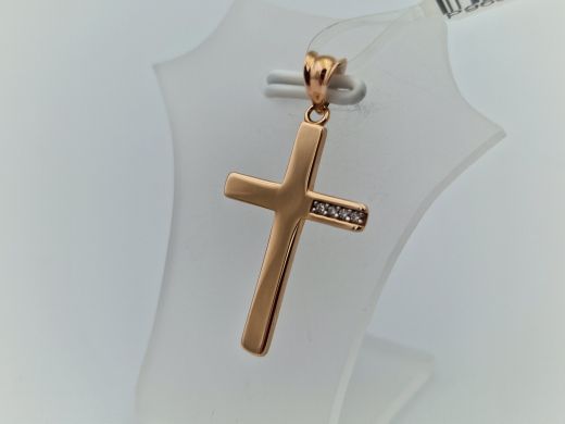 Золотой кулон с цирконом, 1.05 г