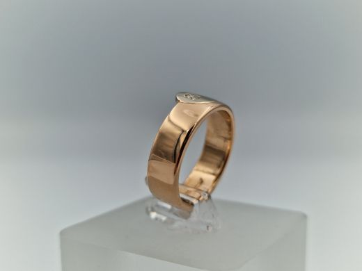 Zelta gredzens ar briljantiem, 4.49 g, izm. 15.2