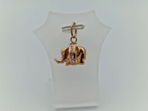 Zelta kulons ar cirkoniju, 0.84 g