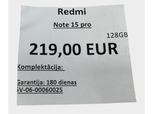Xiaomi Note 15 Pro 128 gb
