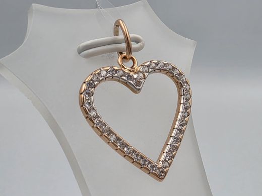 Gold pendant with zircon, 1.53 g