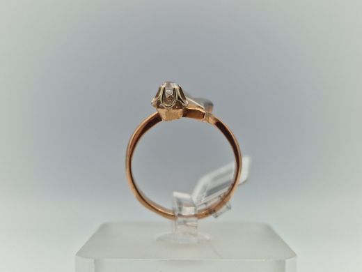 Zelta gredzens ar cirkoniju, 3.31 g, izm. 16.2