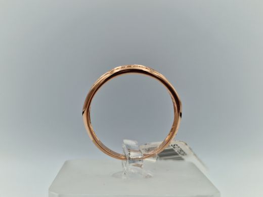 Zelta gredzens ar cirkoniju, 2.26 g, izm. 18.5