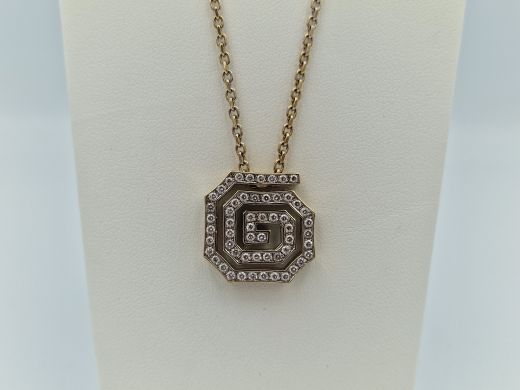 Золотая цепочка с бриллиантом, 13.06 г