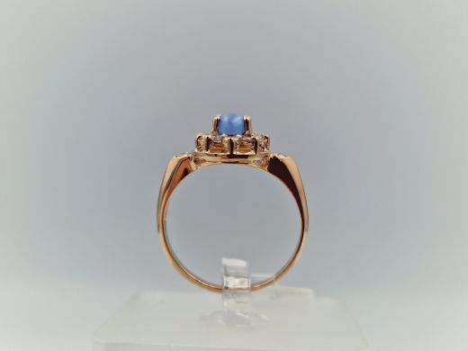 Zelta gredzens ar cirkoniju, 2.31 g, izm. 16.5