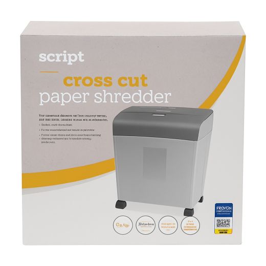 Script Cross Cut Paper Shredder