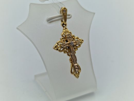 Золотой кулон с цирконом, 2.66 г