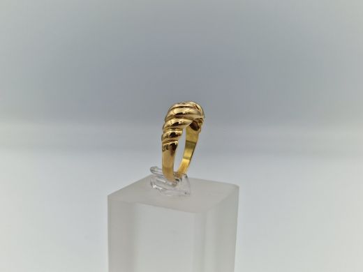 Zelta gredzens ar cirkoniju, 3.45 g, izm. 18.7