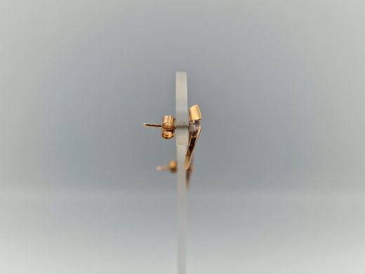 Zelta auskari ar cirkoniju, 1.93 g