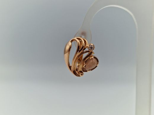 Zelta auskari ar cirkoniju, 4.06 g