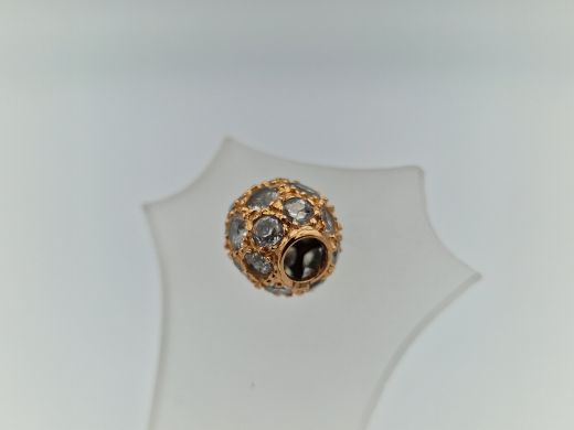 Zelta kulons ar cirkoniju, 2.35 g