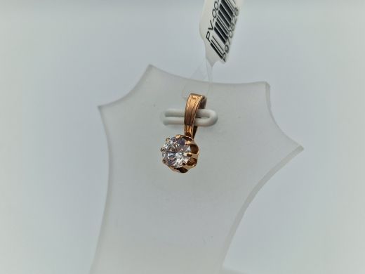 Золотой кулон с цирконом, 0.81 г