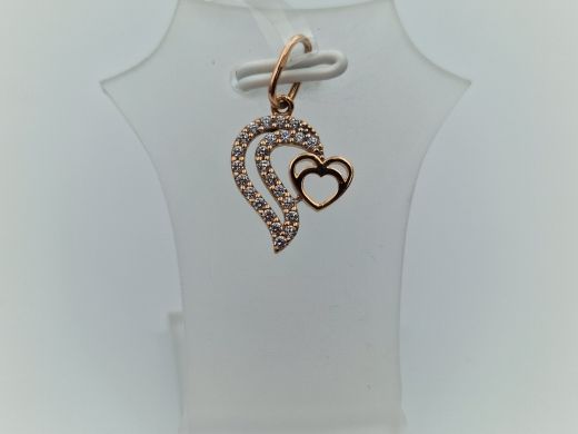 Золотой кулон с цирконом, 0.97 г