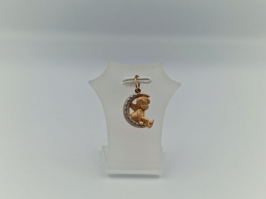 Zelta kulons ar cirkoniju, 2.06 g