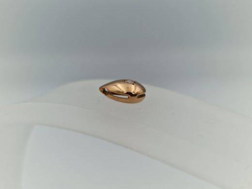 Золотой кулон с цирконом, 0.8 г