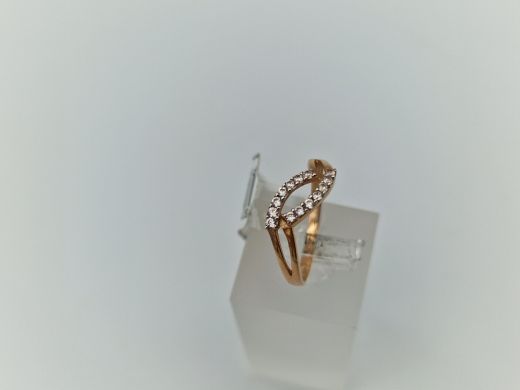 Zelta gredzens ar cirkoniju, 1.44 g