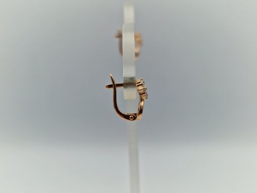 Zelta auskari ar cirkoniju, 1.39 g
