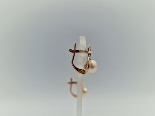 Zelta auskari ar cirkoniju, 2.81 g