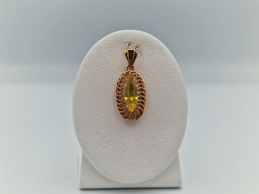 Zelta kulons ar cirkoniju, 5.09 g