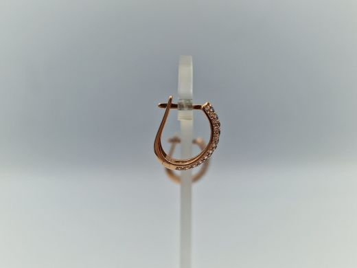 Zelta auskari ar cirkoniju, 1.89 g