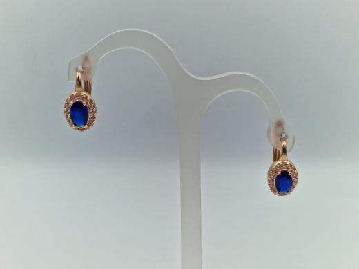 Zelta auskari ar cirkoniju, 2.21 g