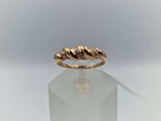 Zelta gredzens ar cirkoniju, 2.27 g, izm. 20