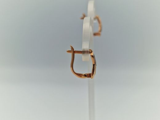 Zelta auskari ar cirkoniju, 1.62 g