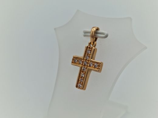 Золотой кулон с цирконом, 1.88 г