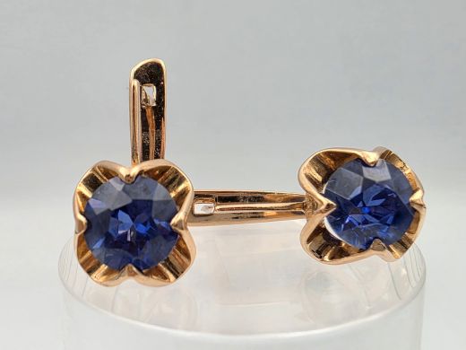 Gold earrings, 4.51 g