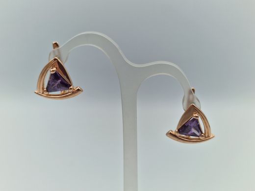 Zelta auskari ar cirkoniju, 5.54 g