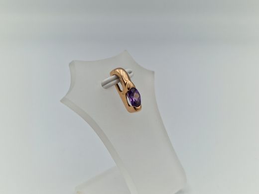 Zelta kulons ar ametistu, 1.08 g