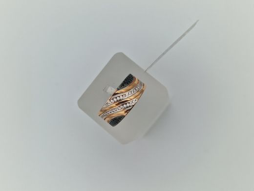 Zelta gredzens ar cirkoniju, 3.05 g, izm. 19