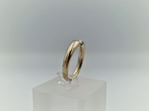 Zelta gredzens ar cirkoniju, 5.01 g, izm. 17