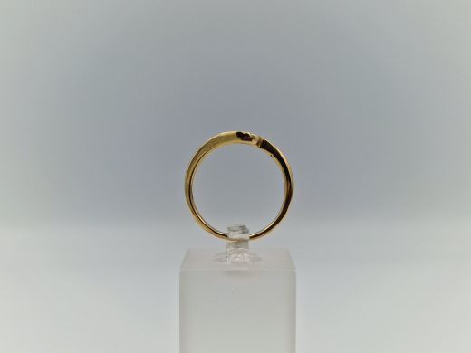 Zelta gredzens ar cirkoniju, 1.94 g, izm. 16.7