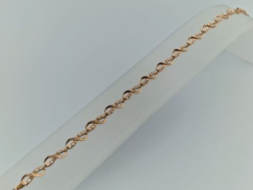 Zelta rokassprādze, 6.86 g, izm. 20