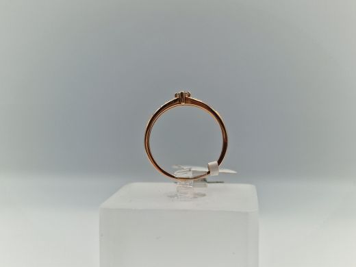 Zelta gredzens ar briljantu, 1.21 g, izm. 16