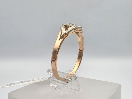 Gold ring, 1.79 g, size 17.5