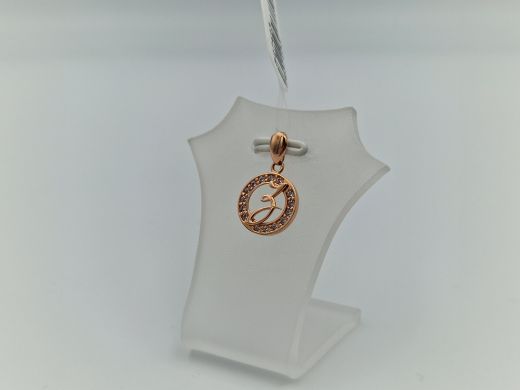 Zelta kulons ar cirkoniju, 0.83 g