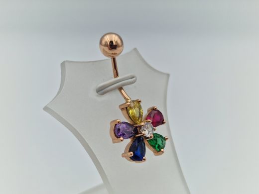 Золотой кулон с цирконом, 3.08 г