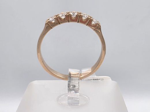 Gold ring with zircon, 2.69 g, size 18