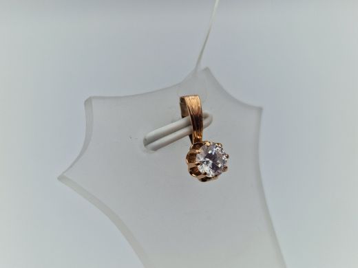 Золотой кулон с цирконом, 0.81 г