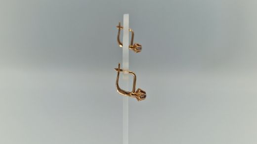 Zelta auskari ar cirkoniju, 3.07 g