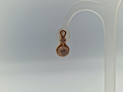 Zelta auskari ar cirkoniju, 4.05 g