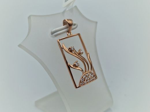 Zelta kulons ar cirkoniju, 1.27 g