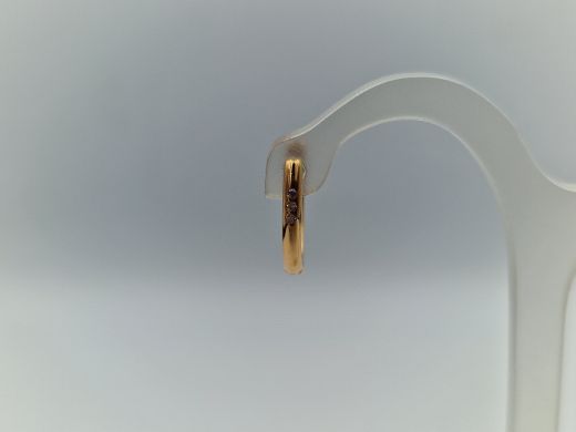 Zelta auskari ar cirkoniju, 1.38 g