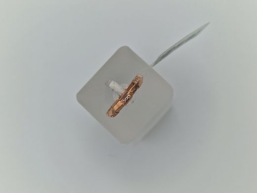 Zelta gredzens ar cirkoniju, 1.4 g, izm. 16.5