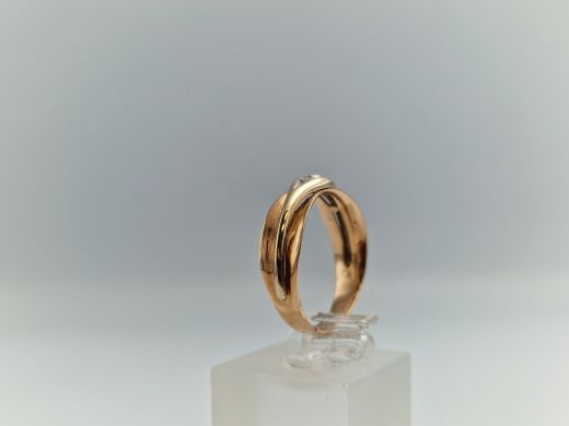 Zelta gredzens ar cirkoniju, 2.56 g, izm. 17.5