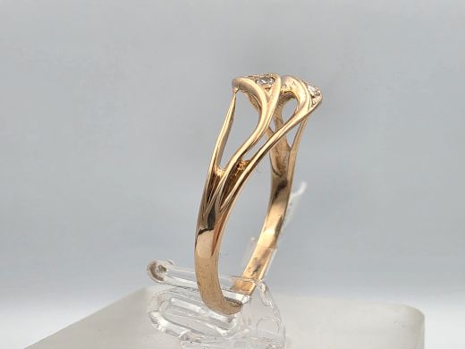 Gold ring, 1.66 g, size 17.5