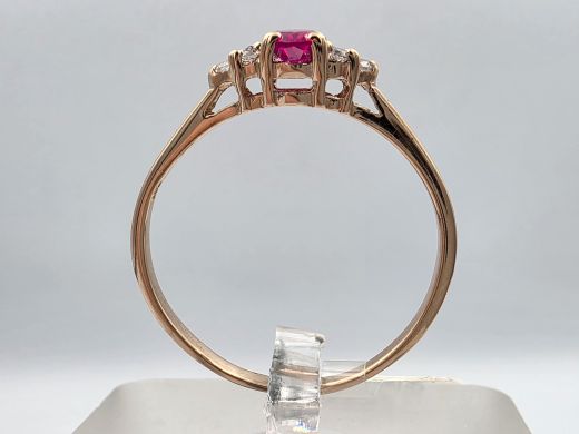 Gold ring, 1.72 g, size 19