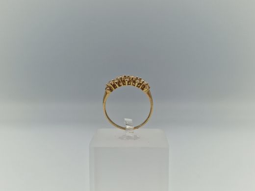 Zelta gredzens ar cirkoniju, 2.16 g, izm. 18.5